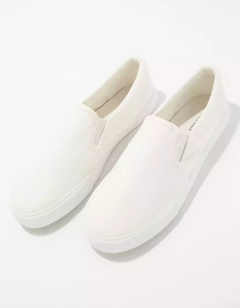 Baskets American Eagle AE Tela Slip-On Blanche Homme | DWZ-07568135